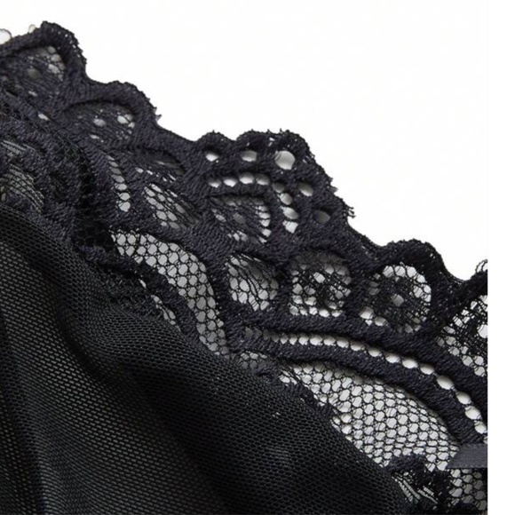 Black Lace Mesh Teddy - Picture 11 of 16